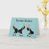 Carte Cadeaux de la religieuse catholique "Soeurs tordue (Fleur jaune)