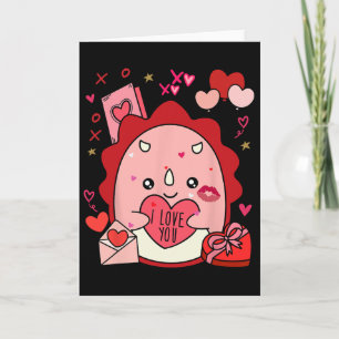 Carte Cadeaux de la Saint-Valentin Cute Squish Squad pou