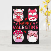 Carte Cadeaux de la Saint-Valentin heureux Squish Squad (Fleur jaune)