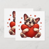 Carte Cadeaux de la Saint-Valentin Pitbull (Devant / Derrière)