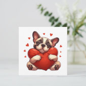 Carte Cadeaux de la Saint-Valentin Pitbull (Debout devant)