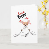Carte Cadeaux de la Saint-Valentin pour elle morsures d' (Fleur jaune)