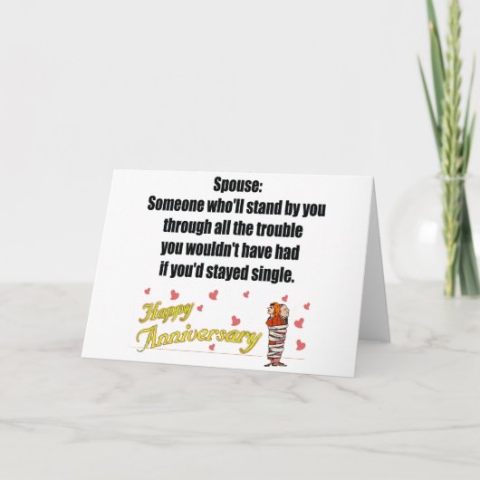 Carte Cadeaux de l'anniversaire du mariage (Devant)