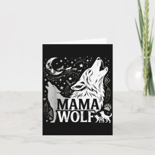 Carte Cadeaux de Maman Loup Tribu de famille assortie Lo