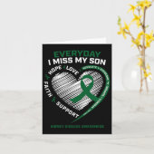 Carte Cadeaux de mémoire aimante Mon fils manque de mala (Fleur jaune)