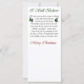 Carte Cadeaux de Noël (Dos)