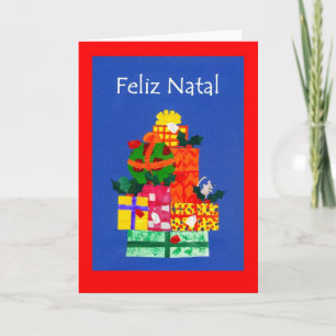 Carte Cadeaux de Noël avec voeux portugais