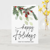 Carte Cadeaux de Noël pour les amis et la famille Joyeus (Fleur jaune)