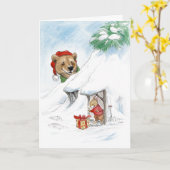 Carte Cadeaux de Noël pour tout le monde! (Fleur jaune)