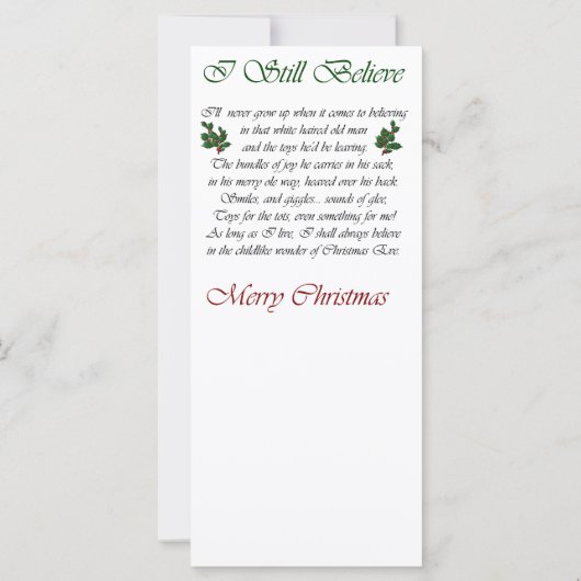 Carte Cadeaux de Noël Samoyé (Dos)