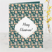 Carte Cadeaux de Noël Vintage Personnalisés (Fleur jaune)