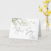 Carte Cadeaux de première fête des pères pour nouveau pa (Fleur jaune)