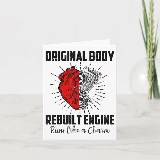 Carte Cadeaux de récupération de chirurgie à cœur ouvert (Devant)