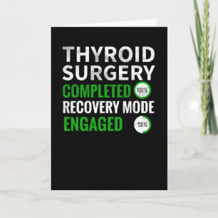 Carte Cadeaux de récupération de thyroïdectomie Chirur
