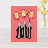 Carte Cadeaux de religieuse catholique~~Hilarant (Fleur jaune)