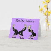 Carte Cadeaux de religieuse catholique "Twisted Sisters" (Fleur jaune)