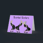 Carte Cadeaux de religieuse catholique "Twisted Sisters"<br><div class="desc">Cadeaux de religieuse catholique,  modèle "Twisted Sisters" sur t-shirts,  porte-clés,  mugs,  chapeaux,  sacs cabas et plus encore.  Arts uniques et fantaisistes de religieuses dans diverses positions torsadées.  Idéal pour toutes les occasions.</div>