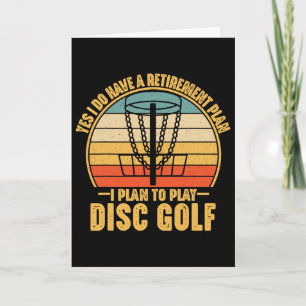 Carte Cadeaux de retraite pour joueurs de disc golf Drôl