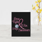 Carte Cadeaux De Sensibilisation Au Cancer Du Sein Pour  (Fleur jaune)