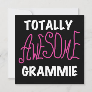 Carte Cadeaux de T-shirts rose Grammie absolument géniau