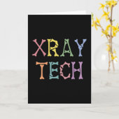 Carte Cadeaux de technologue en radiographie de Xray Tec (Fleur jaune)