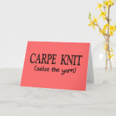 Carte Cadeaux de tricoteuse de Knit de Carpe (Fleur jaune)