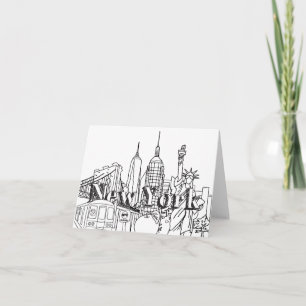 Carte Cadeaux de vacances du Nouvel An à New York Souven