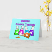 Carte Cadeaux d'enseignant en sciences à la retraite (Fleur jaune)