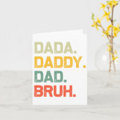 Carte Cadeaux drôles de papa Dada Daddy Dad Bruh pour ho (Fleur jaune)