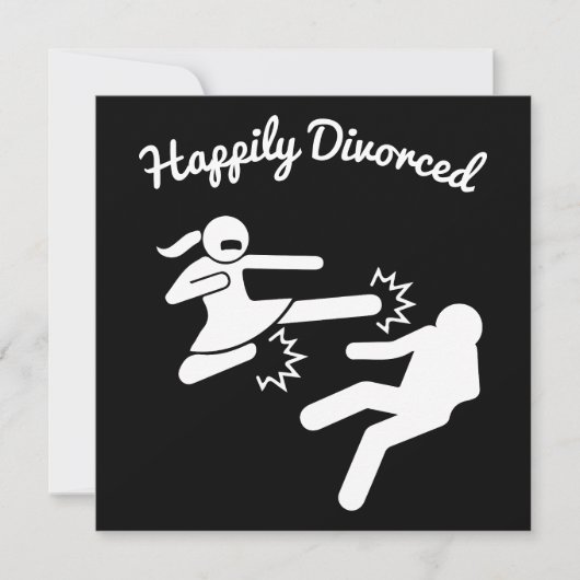 Carte Cadeaux drôles de sympathie pour divorce (Devant)