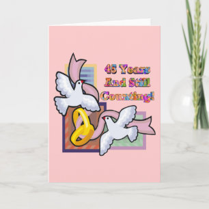 Carte Cadeaux du 45e anniversaire du Mariage
