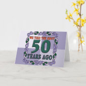 Carte Cadeaux du 50e anniversaire du Mariage (Fleur jaune)