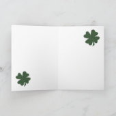 Carte Cadeaux du jour de St Patrick d'Irlandais (Intérieur)