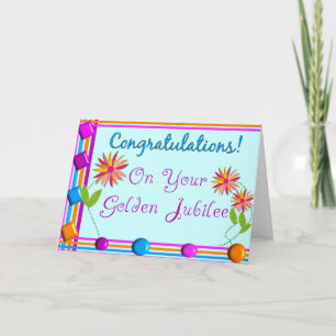 Carte Cadeaux du jubilé d'or des soeurs