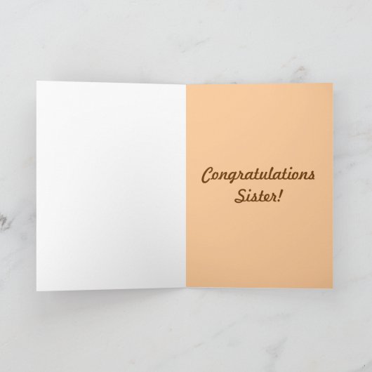 Carte Cadeaux du Jubilé d'or pour les soeurs (Intérieur)