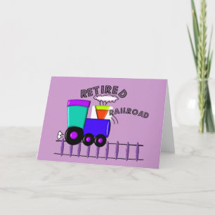 Carte Cadeaux d'un travailleur ferroviaire à la retraite