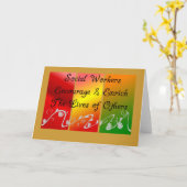 Carte Cadeaux d'un travailleur social (Fleur jaune)