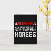 Carte Cadeaux équestres Juste Une Fille Qui Aime Les Che (Fleur jaune)