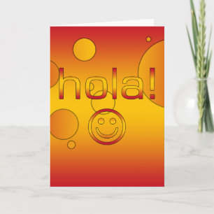 Carte Cadeaux espagnols : Bonjour/Hola font face