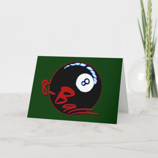 Carte Cadeaux et salutations à 8 balles (Devant)