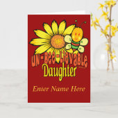 Carte Cadeaux géniaux pour des filles (Fleur jaune)