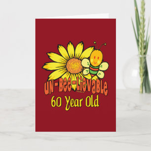 Carte Cadeaux incroyables de 60e anniversaire