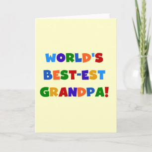 Carte Cadeaux lumineux de couleurs de grand-papa du