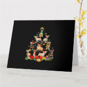 Carte Cadeaux pour amateur de chiens Lumière de Noël d'a (Fleur jaune)