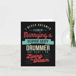 Carte Cadeaux pour conjoint marié à un batteur