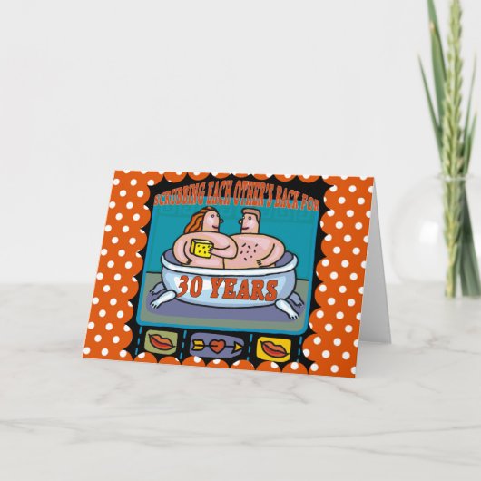 Carte Cadeaux pour les 30 ans de mariage (Devant)