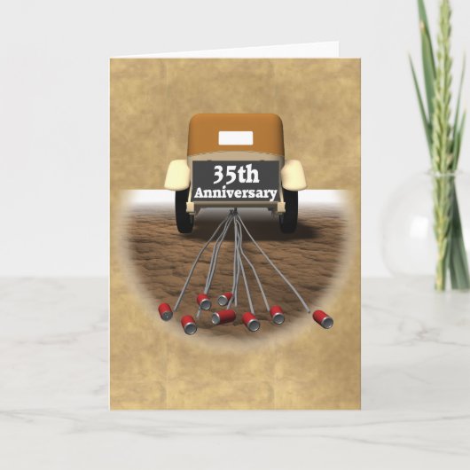 Carte Cadeaux pour les 35 ans de mariage (Devant)