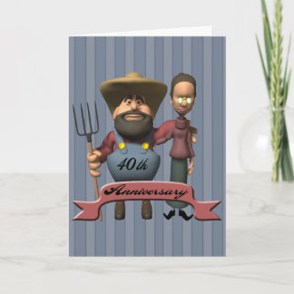 Carte Cadeaux pour les 40 ans de mariage