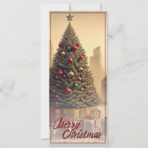 Carte Cadeaux sous un arbre dans un monde apocalyptique 