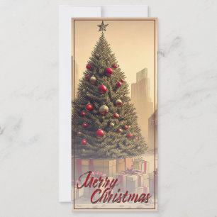Carte Cadeaux sous un arbre dans un monde apocalyptique